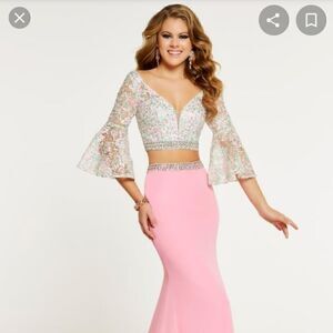 Panoply Long Sleeved Beaded Dress 14883 Size 4 NWT